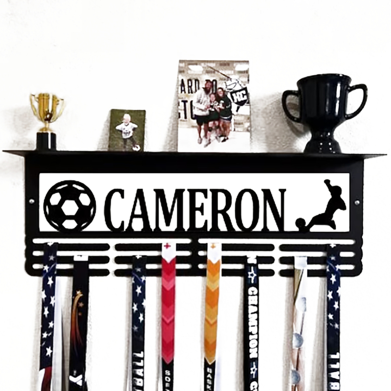 Lányoknak szóló egyedi trófeatartó, kovácsoltvas fém lakberendezési állvány, fali dekoráció, európai stílusú fém kézműves alkotás lányoknak