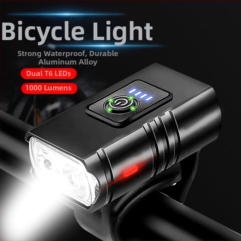 Dviračio žibintai aliuminio lydinio priekiniai žibintai stipri šviesa važiavimo žibintuvėlis įranga naktinis važiavimas plentas kalnų dviračių priedai kostiumo galiniai žibintai