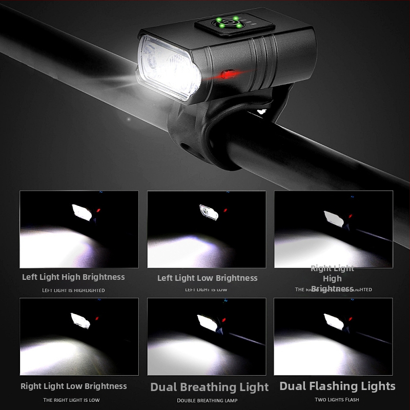 Велосипедни светлини, фарове от алуминиева сплав, силна светлина, фенерче за каране, оборудване за нощно каране, аксесоари за планински велосипеди, костюм, задни светлини