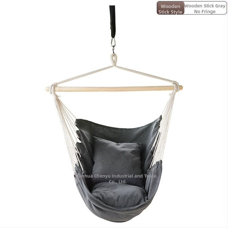 Външен/вътрешен висящ стол, платнена висяща кошница, ръчно изработена люлка с пискюли, противообръщаща се, трансгранична електронна търговия на едро и дребно