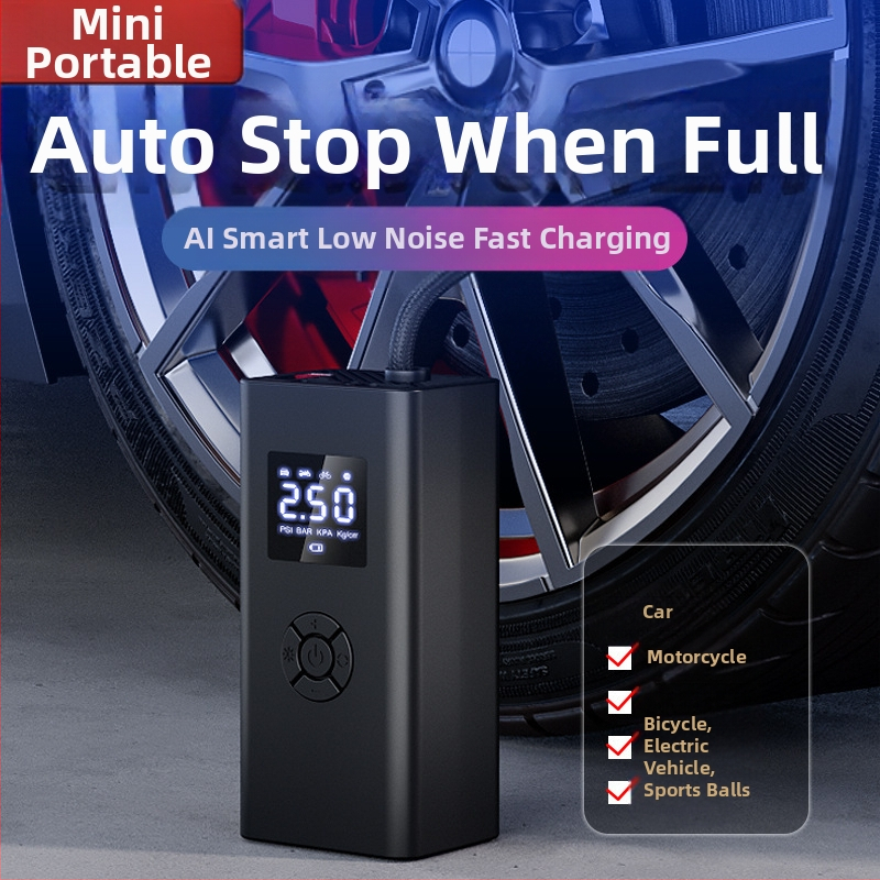 Piiriülene traadita auto õhupump kaheotstarbeline digitaalne ekraan kaasaskantav universaalne nutikas auto jalgratta rehvipump