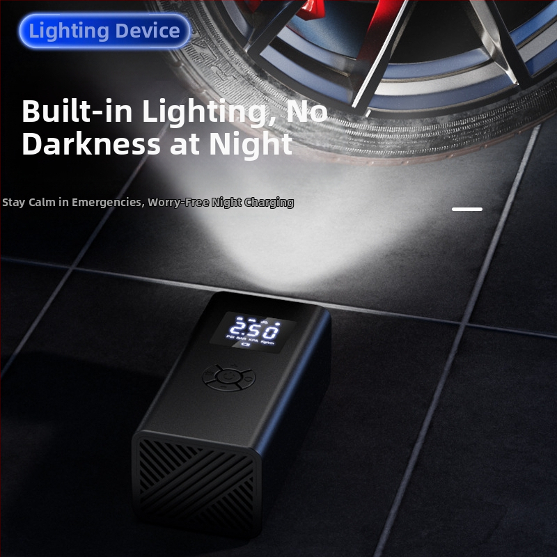 Трансгранична безжична автомобилна въздушна помпа с двойно предназначение и цифров дисплей, преносима универсална интелигентна помпа за гуми за велосипеди