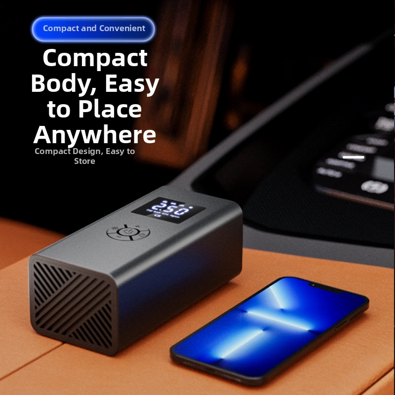 Трансгранична безжична автомобилна въздушна помпа с двойно предназначение и цифров дисплей, преносима универсална интелигентна помпа за гуми за велосипеди