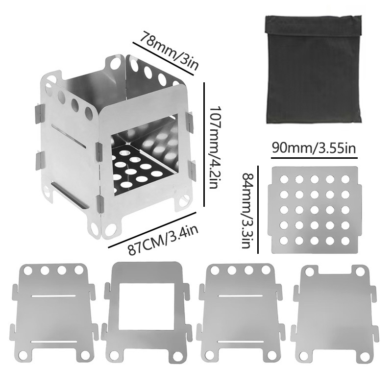 laos roostevabast terasest plaadist ahi välipiknikule eemaldatav küttepuud alkoholi kaheotstarbeline ahi kaasaskantav küttepliit hulgimüük