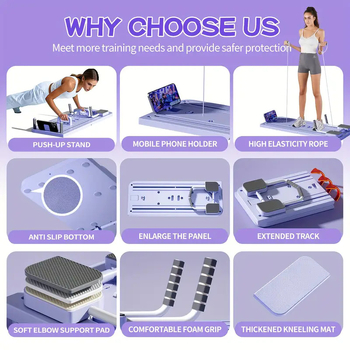 Uus multifunktsionaalne tervislik veebipõhine koduse treeningvestiga kõhulihaste lameda toega treeninglaud