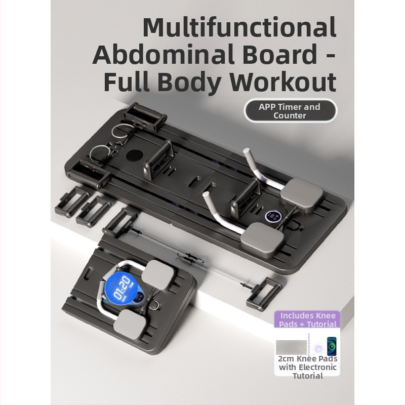 Uus multifunktsionaalne tervislik veebipõhine koduse treeningvestiga kõhulihaste lameda toega treeninglaud