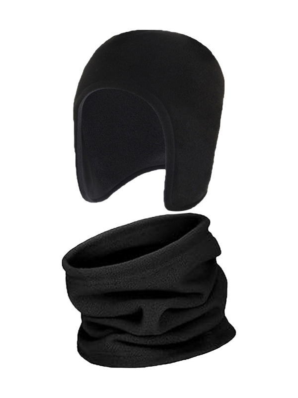 Piiriülene sügis-talvine polaarfliisist Lei Feng mütsi-sall, jalgrattasõiduga seotud paksendatud sametist külmakindel kõrvakaitsemüts