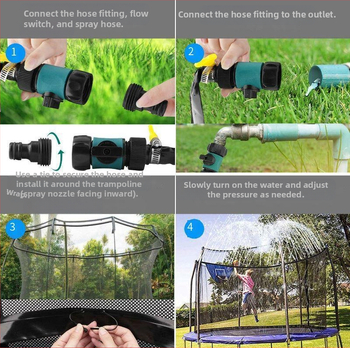 Tarpvalstybinis batuto purkštuvas vandens žaidimų batuto purkštuvas sodo sodo vėsinimo drėkinimo įrankis