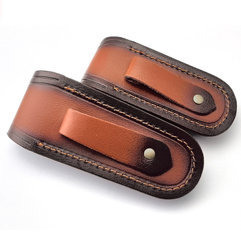 Сгъваем нож от телешка кожа, неутрален първи слой, калъф за швейцарско армейско ножче, калъф за сгъваем нож „Направи си сам“, калъф за нож от естествена кожа