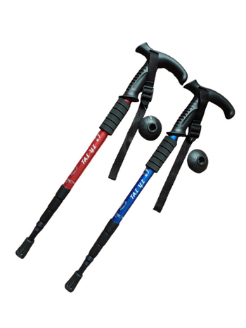 Alumiiniumisulamist mägironimiskepp T-käepidemega 4 kaasaskantavat matkamiskeppi mägironimiskeppide tootjate hulgimüük