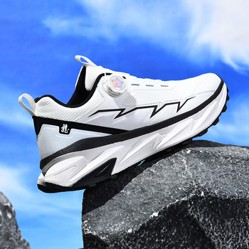 2025 tavaszi és nyári nagy méretű forgó csatos hálós sportcipők férfi futócipők divatos hétköznapi legegyszerűbb mérkőzésre lélegző trendi cipők