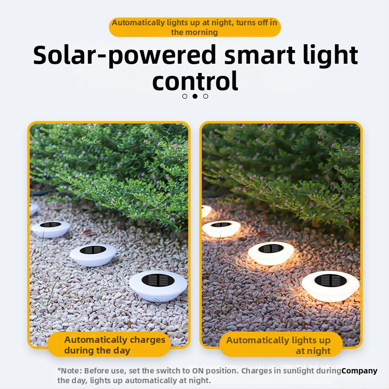 Трансгранична слънчева подземна лампа, външна лампа за двор, лампа за тревна площ, външна градинска декорация, пейзажна лампа, стъпаловидна лампа