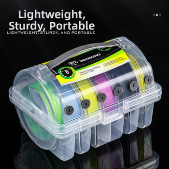 Многофункционална риболовна линия Xiong Wang, голяма кутия за съхранение, онлайн съхранение, PE линия, найлонова линия, карбонова линия, преносима риболовна екипировка