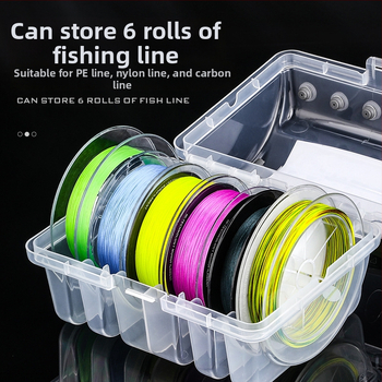Многофункционална риболовна линия Xiong Wang, голяма кутия за съхранение, онлайн съхранение, PE линия, найлонова линия, карбонова линия, преносима риболовна екипировка