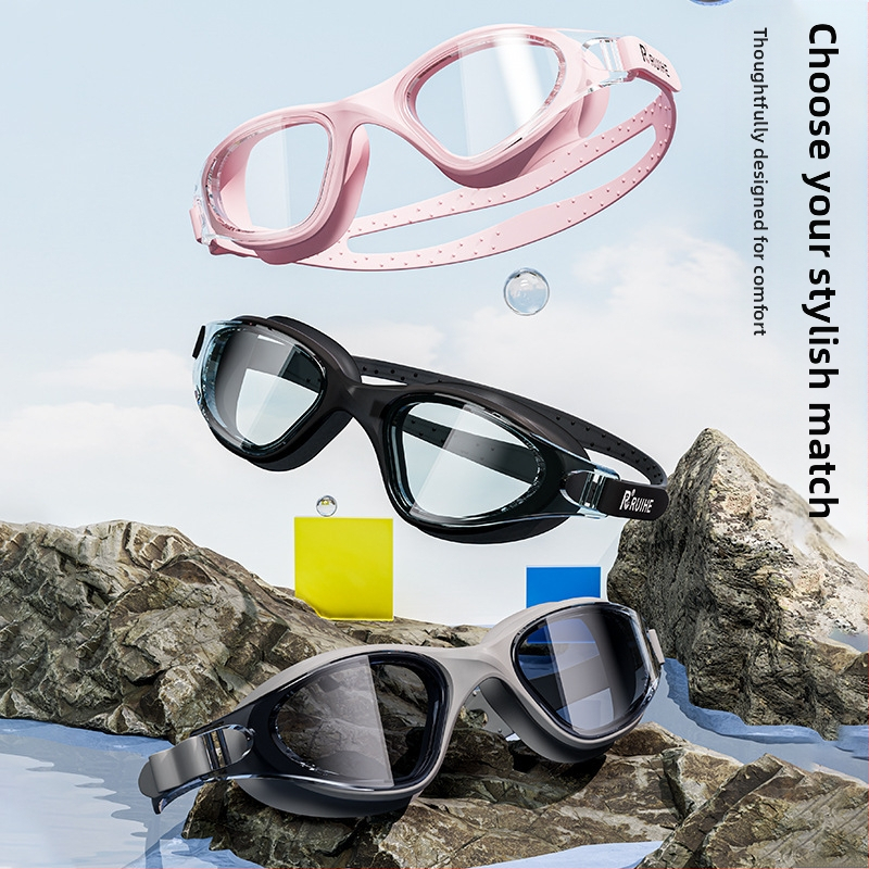 Очила за плуване HD против замъгляване и водоустойчивост за жени Очила за плуване за късогледство Мъжка професионална екипировка за плуване