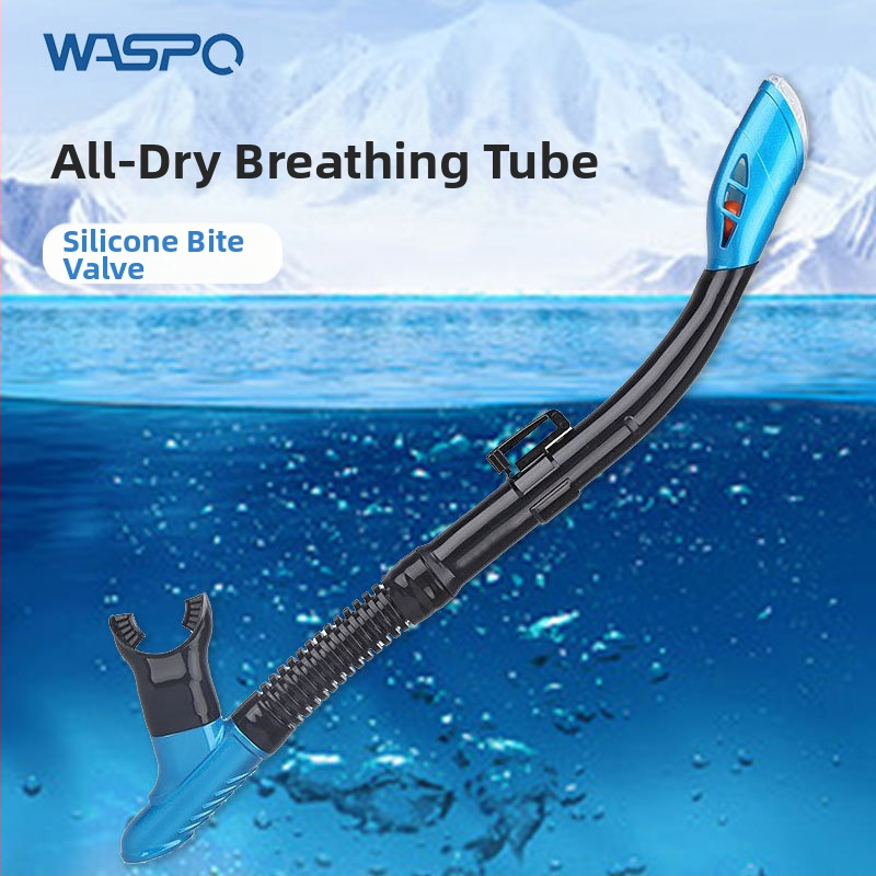 Gamyklinis didmeninės prekybos keičiamas silikoninis kandiklis suaugusiems, skirtas mokytis plaukioti ir nardyti su vamzdeliu, visiškai sausas, vandeniui atsparus nardymo rinkinys su vamzdeliu