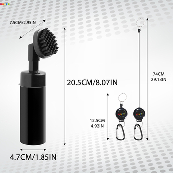 Βούρτσα καθαρισμού μπαστουνιών γκολφ ABS κατασκευαστές βουρτσών καθαρισμού με ψεκασμό νερού για μπαστούνια γκολφ χονδρικής