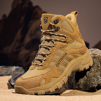 Téli férfi alkalmi hegymászó bakancs, kültéri, vízálló, magas szárú sivatagi bakancs, kopásálló taktikai bakancs, férfi plus size katonai cipő, férfi