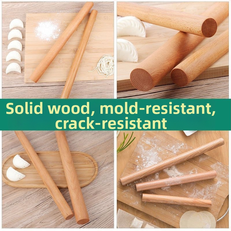 Точилка за домакински изделия от масивна дървесина, точилка за кнедли от абанос, незалепваща, кухня на едро