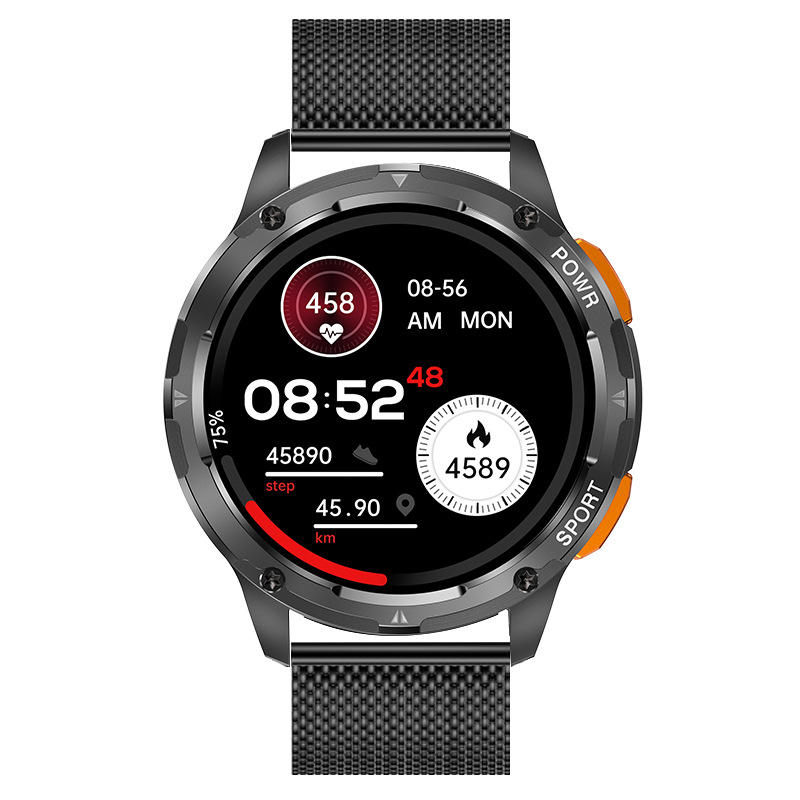 Új AK59 Bluetooth hívás okosóra HD AMLOED kijelző pulzusmérő vérnyomás vér oxigén sport okosóra