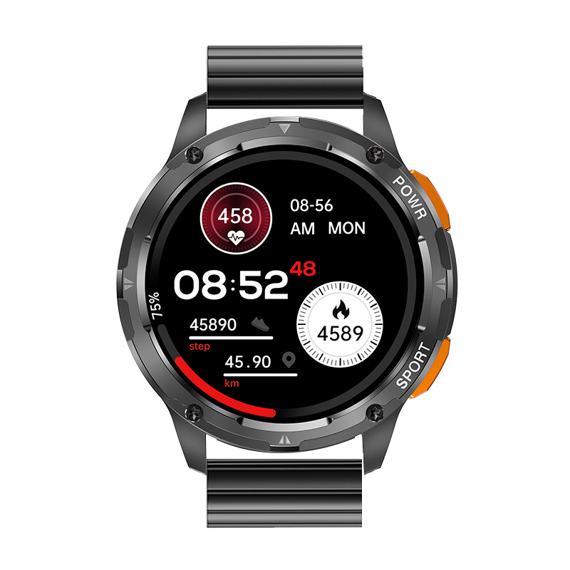 Új AK59 Bluetooth hívás okosóra HD AMLOED kijelző pulzusmérő vérnyomás vér oxigén sport okosóra