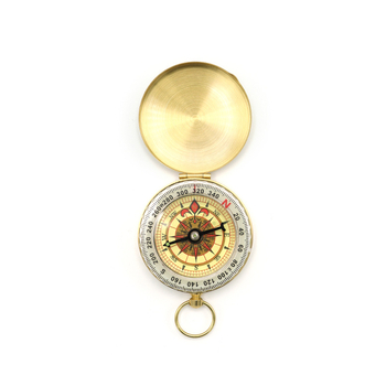 Ρολόι τσέπης Brass North Needle G50 Retro Flip Compass για υπαίθριες δραστηριότητες, ορειβασία, πολλαπλών λειτουργιών με φωτεινό κάλυμμα