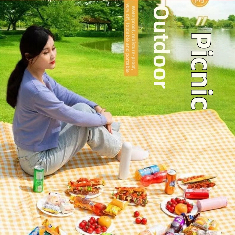 pikniková podložka, vlhkosťodolná podložka, zahustená vonkajšia pikniková látka, kempingová nepremokavá vankúš, prenosná vlhkosťodolná látka, skladací stan