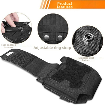 Amazoni kiirkinnitusega korrakaitse käerauad vöökott õues kasutamiseks mõeldud taktikalise turvalisuse patrullitöö tarvikute kiirkinnitusega käekott