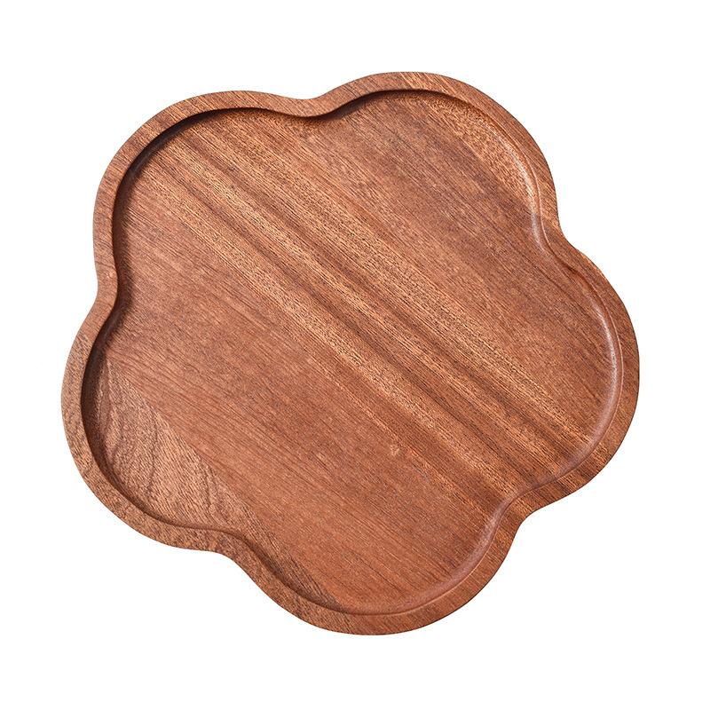[Head kaubad rangelt valitud] Jaapani akaatsia puidust taldrik puidust kandik ümmargune loominguline kuivatatud puuviljade taldrik puidust taldrik