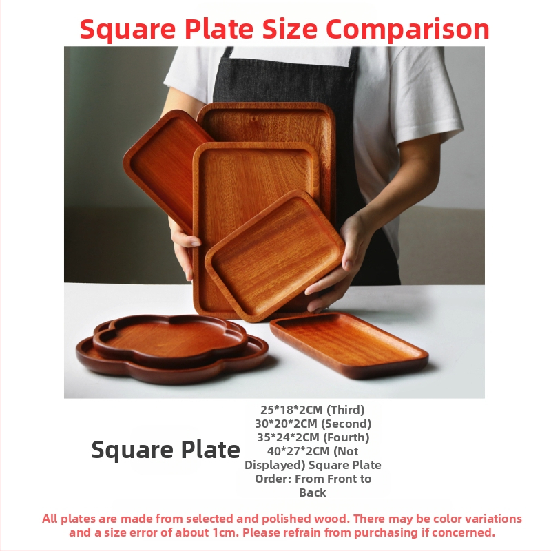 [Head kaubad rangelt valitud] Jaapani akaatsia puidust taldrik puidust kandik ümmargune loominguline kuivatatud puuviljade taldrik puidust taldrik