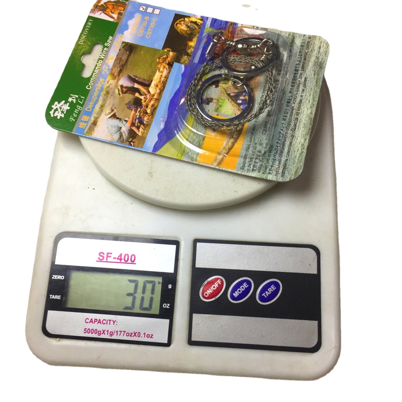 Kültéri túlélő kemping drótfűrész 360 fokban forgó túlélő drótfűrész multifunkcionális láncfűrész SOS drótfűrész készlet