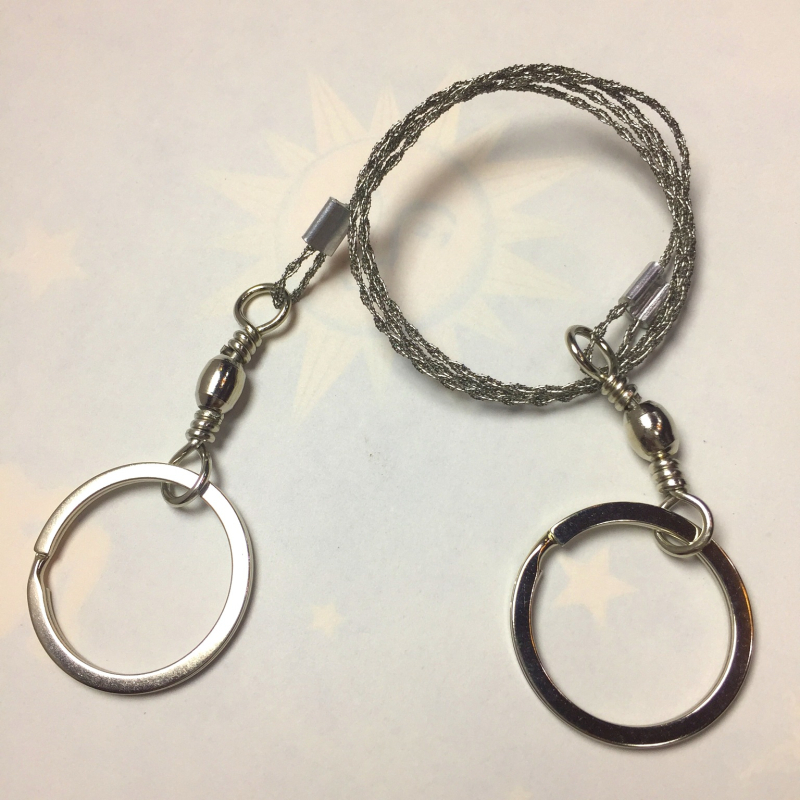 Kültéri túlélő kemping drótfűrész 360 fokban forgó túlélő drótfűrész multifunkcionális láncfűrész SOS drótfűrész készlet