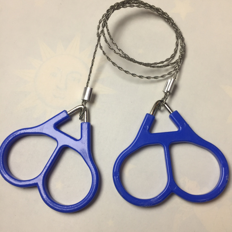 Kültéri túlélő kemping drótfűrész 360 fokban forgó túlélő drótfűrész multifunkcionális láncfűrész SOS drótfűrész készlet