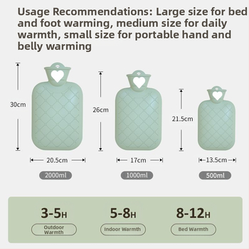 Karšto vandens maišelis, įkraunamas rankų šildytuvas, atsparus sprogimui, nuimamas ir plaunamas, šiltas kūdikio diržas, šildantis peršalimą, menstruacijų metu šildantis pilvuką