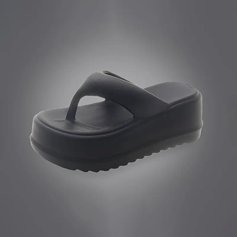 Japán STELU vastag aljú papucsok női külső viselet magasságnövelő csattal láb szabadidő tavaszi és nyári tengerparti nyaralás szar érzés szandálok