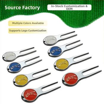 Πράσινο πιρούνι γκολφ μεταλλική σιδερένια μπάλα θέσης πολυλειτουργικό πιρούνι pitchfork μεταλλικό πιρούνι από κράμα ψευδαργύρου αξεσουάρ προμήθειες