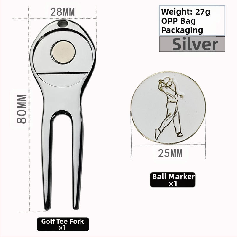 Golf zöld villa fém vasgolyó pozíciójelző multifunkcionális villa cink ötvözet fém villa kiegészítők kellékek