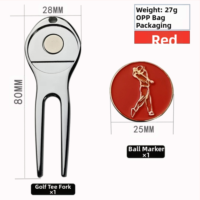 Golf zöld villa fém vasgolyó pozíciójelző multifunkcionális villa cink ötvözet fém villa kiegészítők kellékek