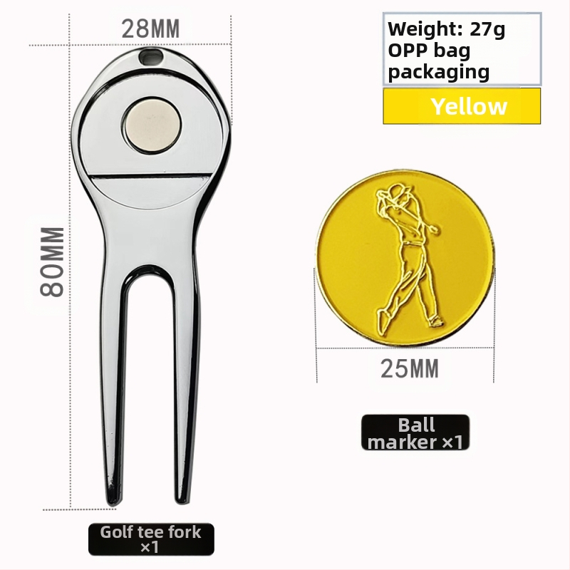 Golf zöld villa fém vasgolyó pozíciójelző multifunkcionális villa cink ötvözet fém villa kiegészítők kellékek