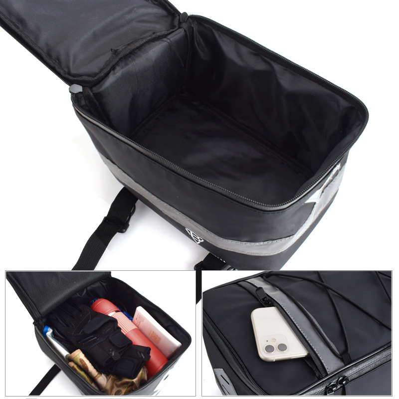 Dviračio bagažinės krepšys automobiliui, galinės sėdynės krepšys, vandeniui atsparus elektrinio dviračio krepšys, 8 l / 15 l dviračių priedai