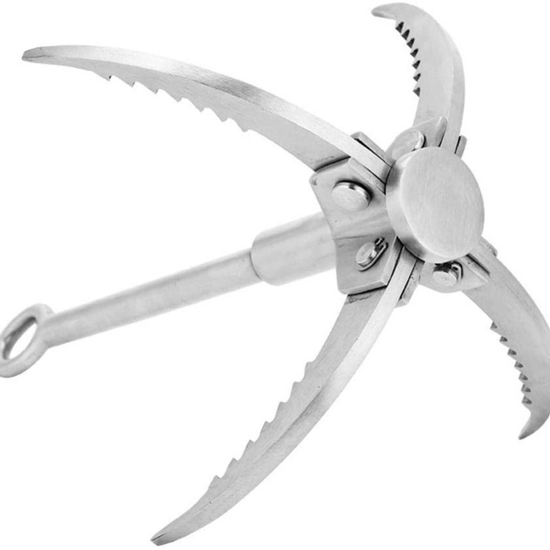Външна кука за катерене от неръждаема стомана, летящ тигров нокът, за оцеляване в дивата природа, голям летящ тигров нокът, инструменти за катерене, за къмпинг и оцеляване
