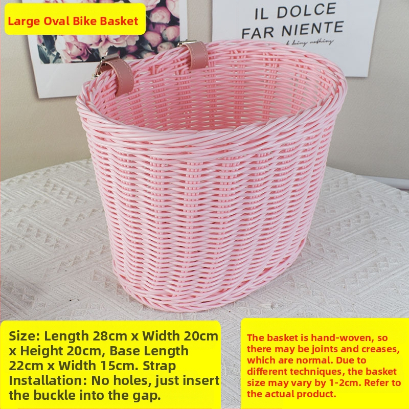 Rattan-szerű szőtt díszkosár, bicikli játékautó zsebkosár, asztali dekoráció, tárolókosár, virágkosár, tárolókosár