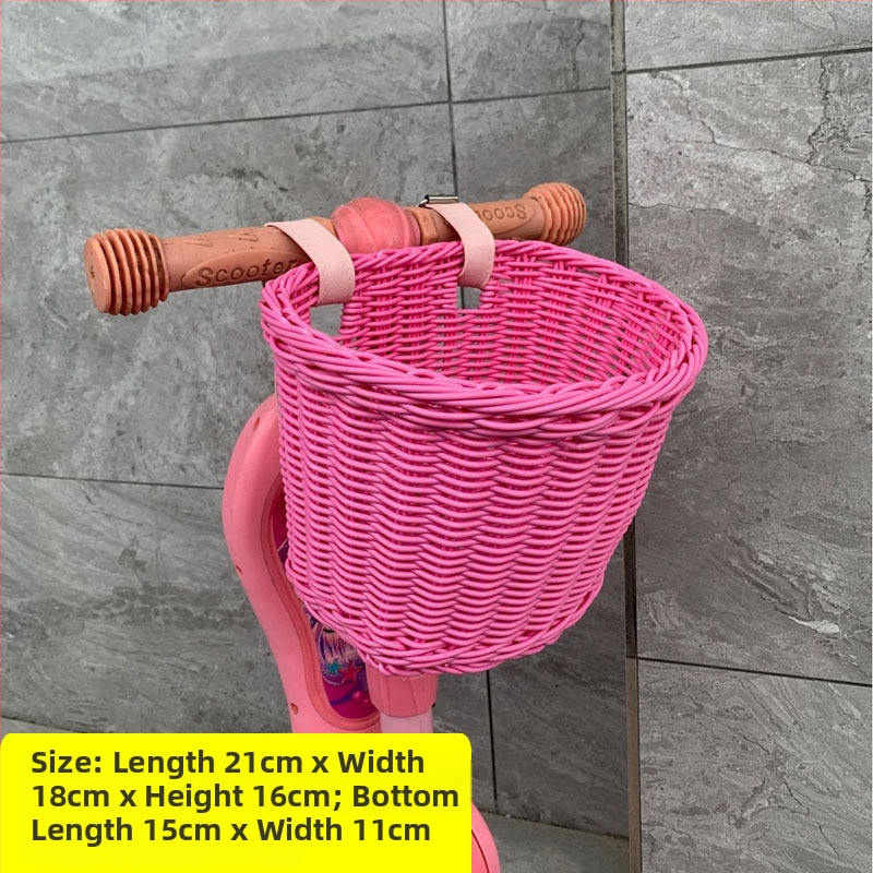 Rattan-szerű szőtt díszkosár, bicikli játékautó zsebkosár, asztali dekoráció, tárolókosár, virágkosár, tárolókosár