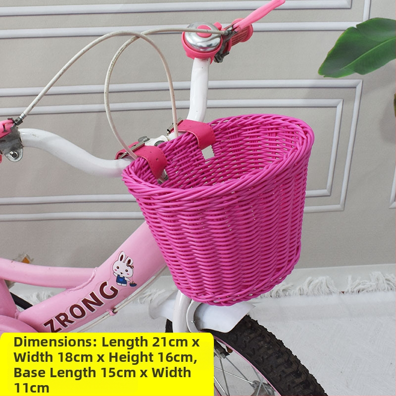 Rattan-szerű szőtt díszkosár, bicikli játékautó zsebkosár, asztali dekoráció, tárolókosár, virágkosár, tárolókosár