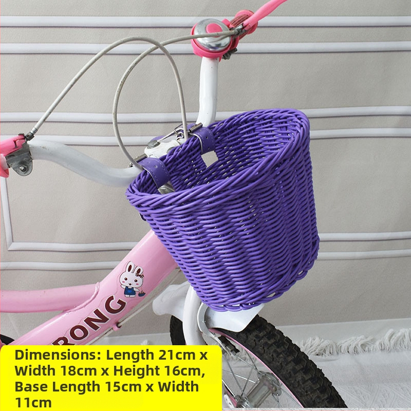 Rattan-szerű szőtt díszkosár, bicikli játékautó zsebkosár, asztali dekoráció, tárolókosár, virágkosár, tárolókosár