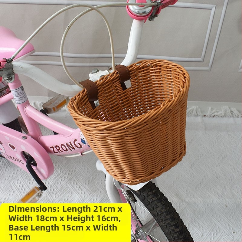 Rattan-szerű szőtt díszkosár, bicikli játékautó zsebkosár, asztali dekoráció, tárolókosár, virágkosár, tárolókosár