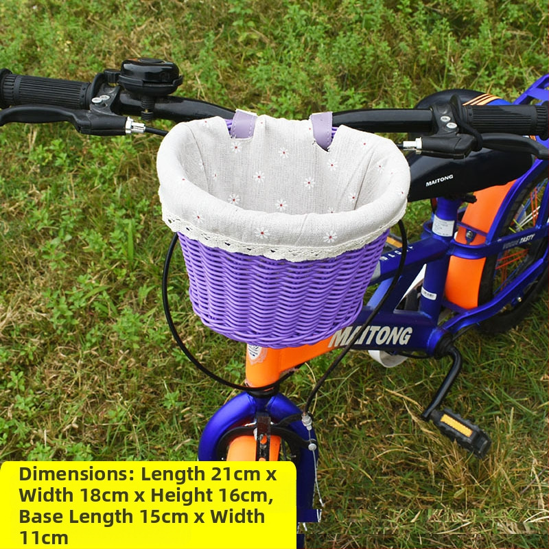 Rattan-szerű szőtt díszkosár, bicikli játékautó zsebkosár, asztali dekoráció, tárolókosár, virágkosár, tárolókosár