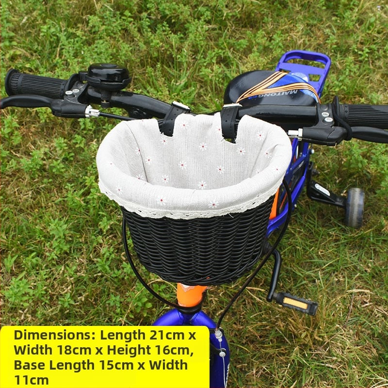 Rattan-szerű szőtt díszkosár, bicikli játékautó zsebkosár, asztali dekoráció, tárolókosár, virágkosár, tárolókosár