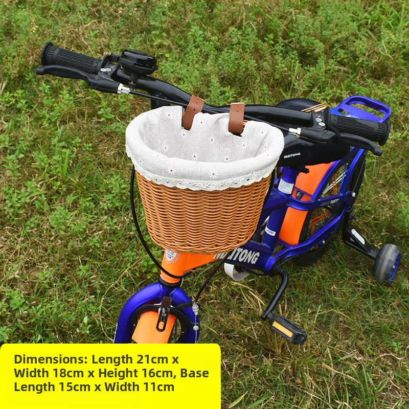 Rattan-szerű szőtt díszkosár, bicikli játékautó zsebkosár, asztali dekoráció, tárolókosár, virágkosár, tárolókosár