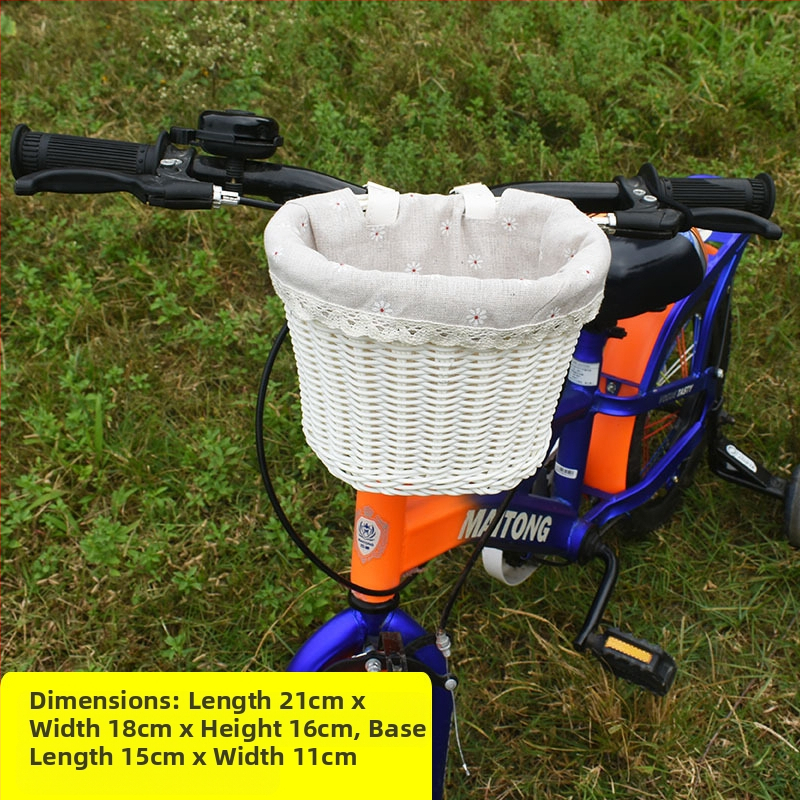 Rattan-szerű szőtt díszkosár, bicikli játékautó zsebkosár, asztali dekoráció, tárolókosár, virágkosár, tárolókosár